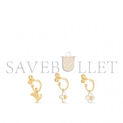 LOUIS VUITTON LV FLORAGRAM EARRINGS M01025